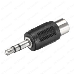 3.5mm Stereo Erkek - RCA Dişi Konnektör Ses Video Adaptörü 3.5mm Stereo Erkek - RCA Dişi Konnektör Ses Video Adaptörü