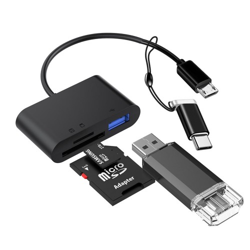 Type-C + Micro USB 3in1 OTG + SD-TF Kart Okuyucu