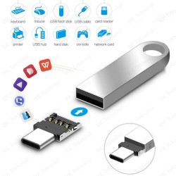 Mini OTG USB Type-C Erkek to USB Tip A Dişi Çevirici Adaptör Mini OTG USB Type-C Erkek to USB Tip A Dişi Çevirici Adaptör