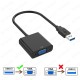 USB 3.0 to VGA Dönüştürücü Harici Ekran Kartı Çoklu Monitör Adaptörü Win 7/8/10