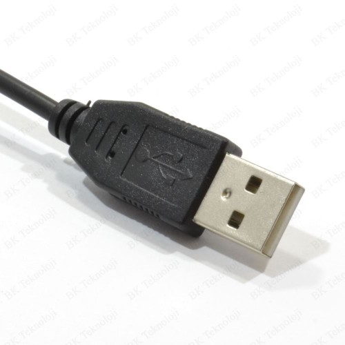 USB Erkek to DC 5.5x2.1mm Dişi Barrel Jack Güç Kablosu