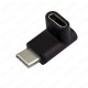 90 Derece Dirsek Aşağı ve Yukarı Açılı USB C Type-C Erkek - Dişi Adaptör