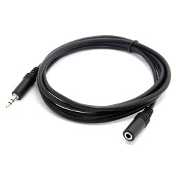 3.5 mm Stereo Aux Ses Uzatma Kablosu Erkek - Dişi 3 Metre