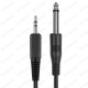 3.5 mm TRS Stereo Erkek to 6.35 mm TS Mono Erkek Ses Kablosu - 1 Metre