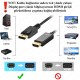 Yüksek Kalite 4K Displayport to HDMI Dönüştürücü Kablo - 1.8 Metre