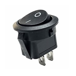 20mm Yuvarlak 2 Pin On/Off Işıksız Power Anahtar 2 Adet