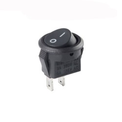 15mm Yuvarlak 2 Pin On/Off Işıksız Power Anahtar 2 Adet