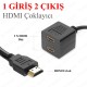 2 Port HDMI Çoklayıcı Kablo 1 Giriş 2 Çıkış