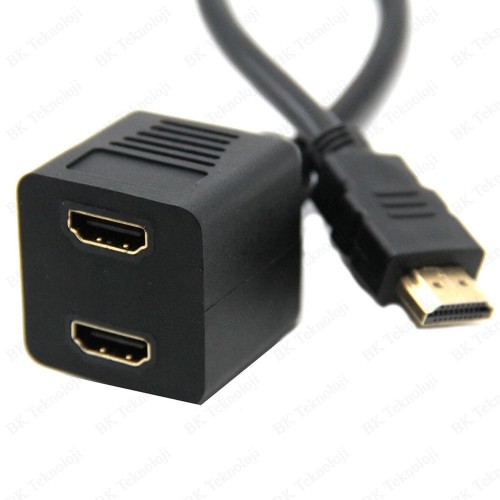 2 Port HDMI Çoklayıcı Kablo 1 Giriş 2 Çıkış