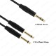 6.35mm 1/4 TRS Stereo to 2x6.35mm TS Mono Y Splitter Kablo - 1.5 Metre