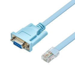 RS232 DB9 to RJ45 Ethernet Seri Ağ Yönlendirici Konsol Kablosu 1.5 Metre