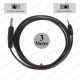 3.5 mm TRS Stereo Erkek - 1/4 (6.35 mm) TS Mono Erkek Ses Kablosu 3 Metre