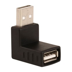 USB 2.0 Aşağı Açılı Konnektör Erkek Dişi 90 Derece Uzatma Adaptörü