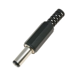 5.5x2.1mm Lehim Tipi Erkek DC Güç Fişi - 5 Adet