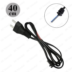 2 Telli Açık Uçlu Lehimlenebilir Power Güç Kablosu - 40cm 2 Telli Açık Uçlu Lehimlenebilir Power Güç Kablosu - 40cm