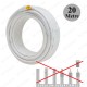 F Konnektörlü 20 Metre Hazır RG6/U Coaxial Anten Uydu Kablosu