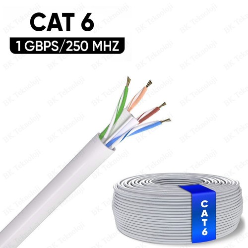 23 AWG RJ45 Cat 6 Ethernet Network Ağ Kablosu