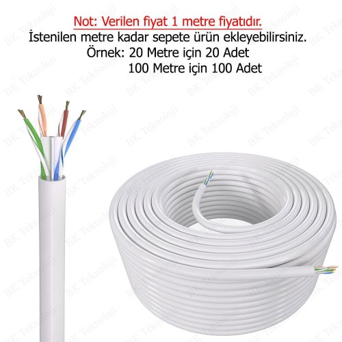 23 AWG RJ45 Cat 6 Ethernet Network Ağ Kablosu