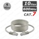 Yüksek Hızlı 10 Gpbs Fabrikasyon Cat7 RJ45 Ethernet Kablosu 5Metre