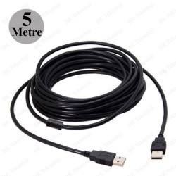 USB 2.0 Erkek-Erkek Data Şarj Kablosu - 5 Metre USB 2.0 Erkek-Erkek Data Şarj Kablosu - 5 Metre