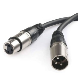 3 Pin XLR Dişi-Erkek Mikrofon Mikser Ses Uzatma Kablosu - 5 Metre