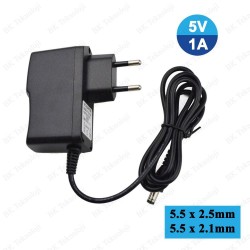 5 Volt 1 Amper 5.5mm x 2.5mm / 2.1mm Uçlu 5V 1A Adaptör 5 Volt 1 Amper 5.5mm x 2.5mm / 2.1mm Uçlu 5V 1A Adaptör