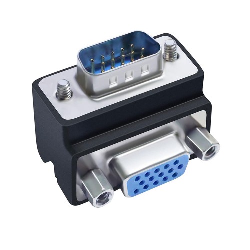 90 Derece Açılı VGA Erkek-Dişi Dönüştürücü Bağlantı Adaptörü