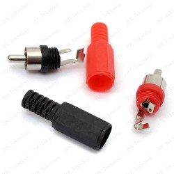 Lehimlenebilir RCA TOS Ses Video Erkek Tamir Fişi - 4 Adet Lehimlenebilir RCA TOS Ses Video Erkek Tamir Fişi - 4 Adet