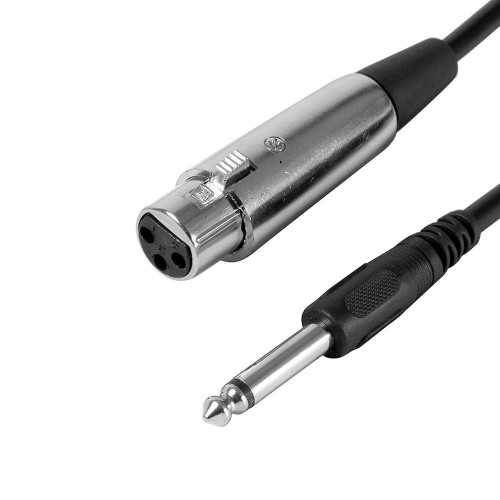 4 Metre 6.35mm TRS Erkek - XLR Dişi Mikrofon Kablosu