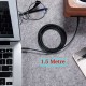 3.5 mm Stereo Erkek-Erkek AUX Ses Kablosu 1.5 Metre