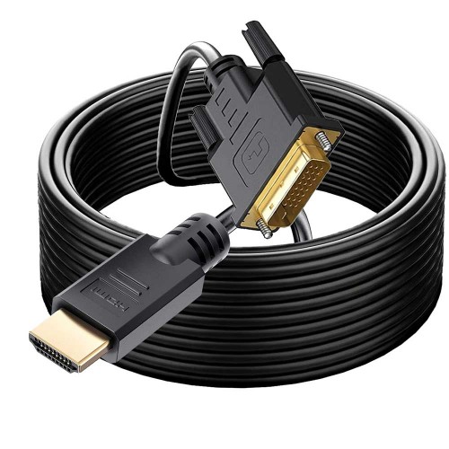 DVI 24+1 to HDMI Çift Yönlü DVI to HDMI Kablo - 10 Metre