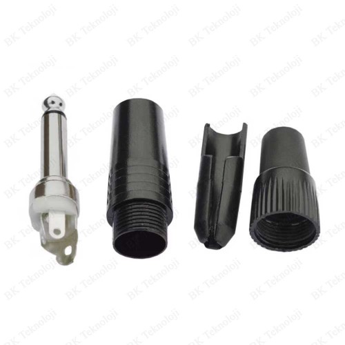 Yüksek Kalite Lehimlenebilir 6.35mm Mono Erkek Çivi Jack