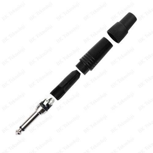 Yüksek Kalite Lehimlenebilir 6.35mm Mono Erkek Çivi Jack