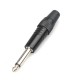 Yüksek Kalite Lehimlenebilir 6.35mm Mono Erkek Çivi Jack