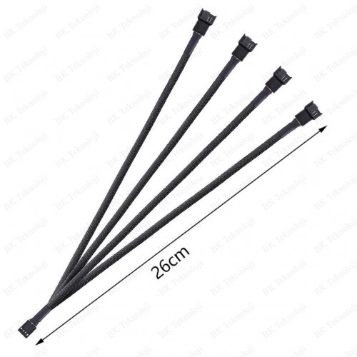 4 Pin 4 lü Fan Çoklayıcı PWM Y Splitter Kablo