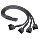 4 Pin 4 lü Fan Çoklayıcı PWM Y Splitter Kablo