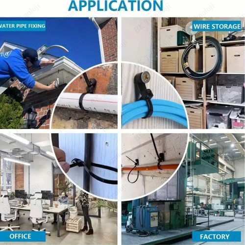 Delikli Vidalanabilir 2.5x100mm Cırt Kablo Bağı 100 Adet Beyaz