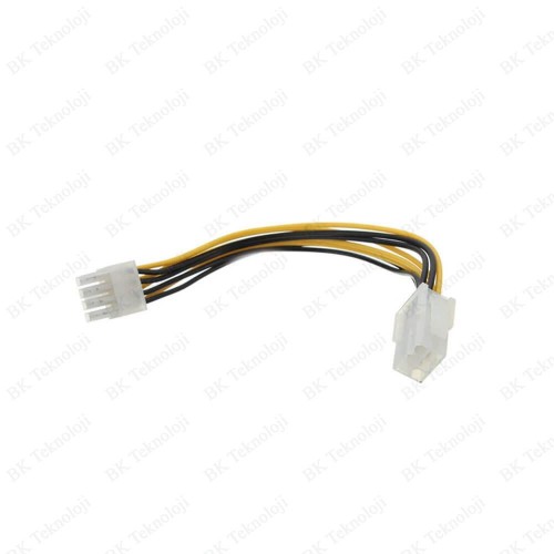 6 Pin Dişi to 8 Pin Erkek Anakart Power Çevirici Kablo