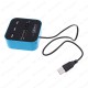 3 Port USB 2.0 Çoklayıcı HUB + Çoklu Kart Okuyucu (Mavi)