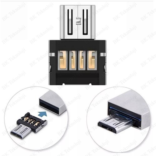 Micro USB OTG Şarj/Data Çevirici Adaptör