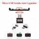Micro USB OTG Şarj/Data Çevirici Adaptör