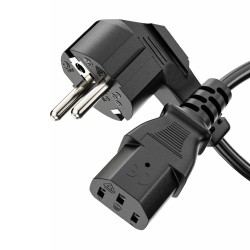 Kısa C13 PC Monitör TV Printer Power Şarj Kablosu - 50cm