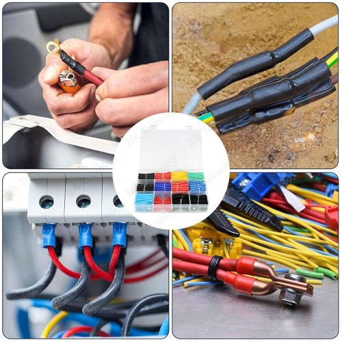 800 Adet Isıyla Daralan Makaron Seti Kablo Koruyucu Kılıf