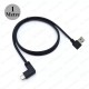 90 Derece Sol Açılı USB 3.0 to 90 Derece Type-C Şarj/Data Kablosu 1 Metre