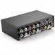 4 Port 1 Giriş 4 Çıkış Kompozit Video Ses Ayırıcı Çoklayıcı Splitter