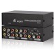 4 Port 1 Giriş 4 Çıkış Kompozit Video Ses Ayırıcı Çoklayıcı Splitter