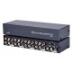 8 Port 1 Giriş 8 Çıkış Kompozit Video Ses Ayırıcı Çoklayıcı Splitter