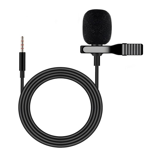 3.5mm 3 Boğumlu Yaka Mikrofonu Cep Telefonu, Tablet, Notebook Uyumlu