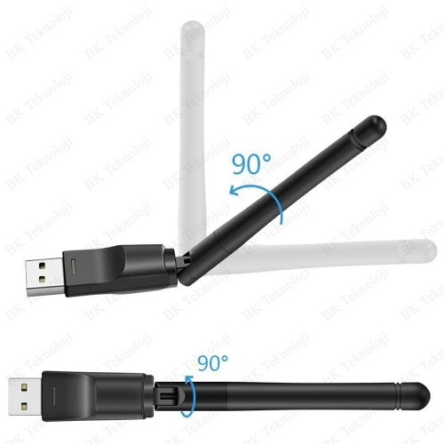 Yüksek Hızlı Antenli 300 MBPS IP Uydu Alıcı Uyumlu USB Wifi Adaptör