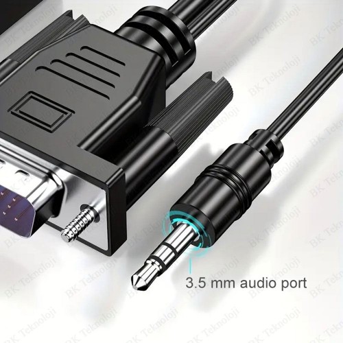 VGA to HDMI Ses Destekli Dönüştürücü Adaptör VGA to HDMI Ses Destekli Dönüştürücü Adaptör